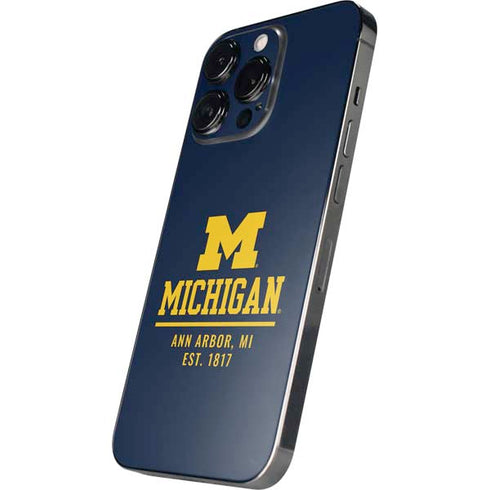 University of Michigan Ann Arbor Est 1817 iPhone 16 Pro Max Skin