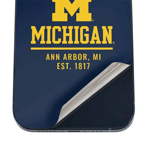 University of Michigan Ann Arbor Est 1817 iPhone 16 Skin