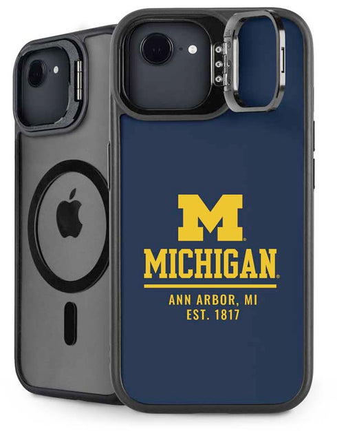 University of Michigan Ann Arbor Est 1817 iPhone 16e Kickstand Case