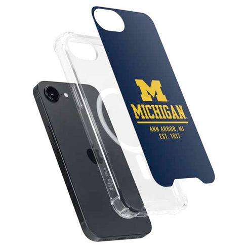 University of Michigan Ann Arbor Est 1817 iPhone 16e MagSafe Case