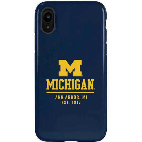 University of Michigan Ann Arbor Est 1817 iPhone XR Pro Case