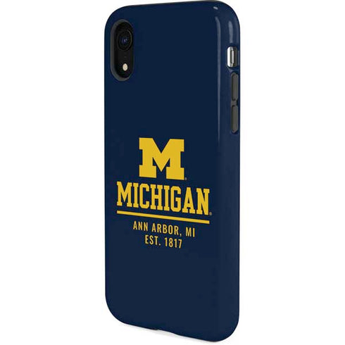 University of Michigan Ann Arbor Est 1817 iPhone XR Pro Case