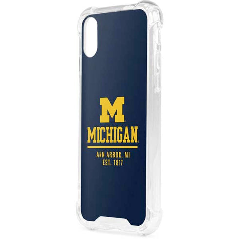 University of Michigan Ann Arbor Est 1817 iPhone XS Clear Case