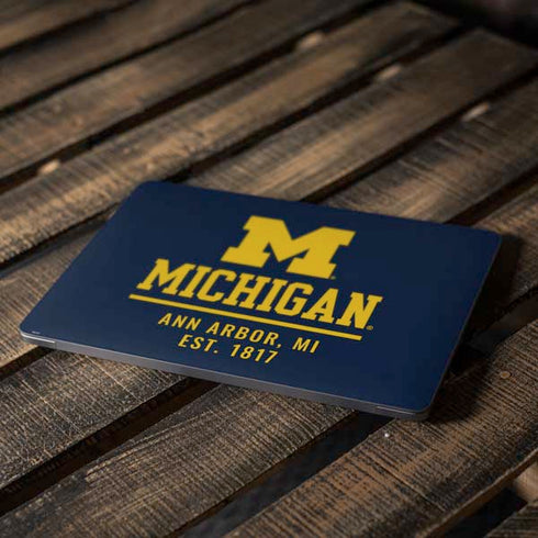 University of Michigan Ann Arbor Est 1817 Apple MacBook Air Skin