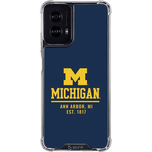 University of Michigan Ann Arbor Est 1817 Moto G Power 5G (2024) Clear Case