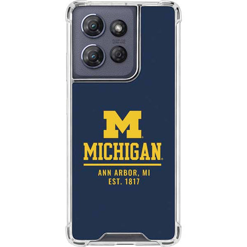 University of Michigan Ann Arbor Est 1817 Moto G Power 5G (2025) Clear Case