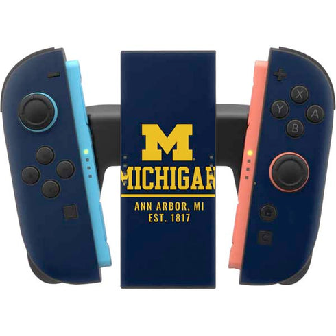 University of Michigan Ann Arbor Est 1817 Nintendo Switch 2 (2025) Joy-Con Controller Skin