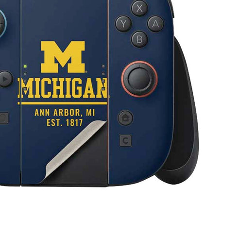 University of Michigan Ann Arbor Est 1817 Nintendo Switch 2 (2025) Joy-Con Controller Skin