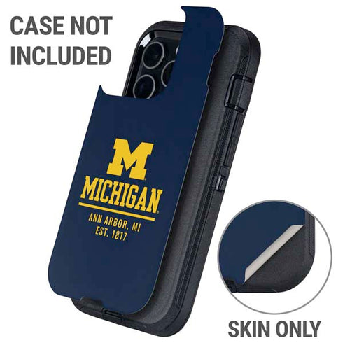 University of Michigan Ann Arbor Est 1817 Otterbox Defender iPhone Skin