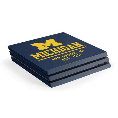 University of Michigan Ann Arbor Est 1817 PlayStation PS4 Skins
