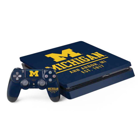 University of Michigan Ann Arbor Est 1817 PlayStation PS4 Skins