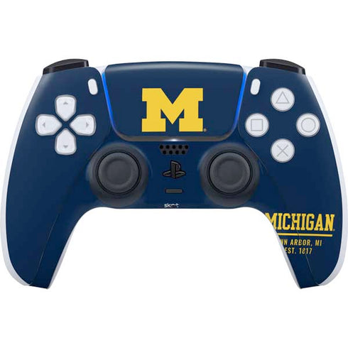 University of Michigan Ann Arbor Est 1817 PlayStation PS5 Skins