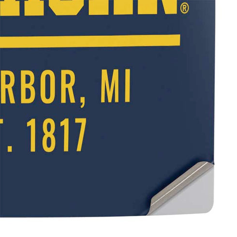 University of Michigan Ann Arbor Est 1817 PS5 Pro Console Skin