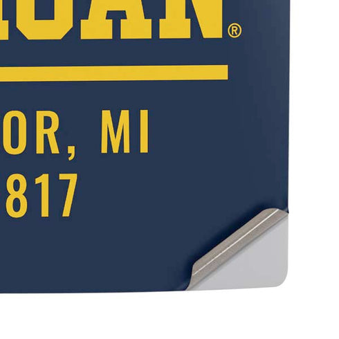 University of Michigan Ann Arbor Est 1817 PS5 Pro Disk Console Skin
