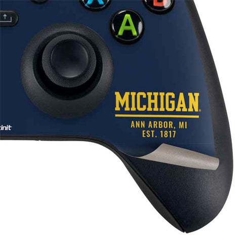 University of Michigan Ann Arbor Est 1817 Xbox Series X Bundle Skin