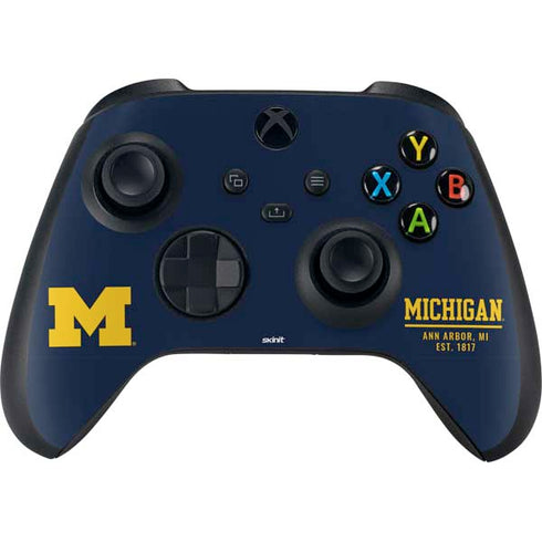 University of Michigan Ann Arbor Est 1817 XBox Series X Digital Edition Bundle Skin