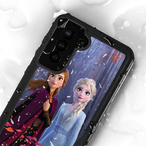 Disney Frozen II Anna and Elsa Galaxy S24 Plus Waterproof Case