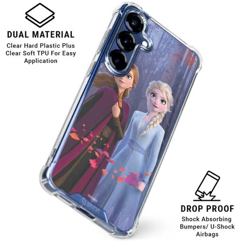 Disney Frozen II Anna and Elsa Galaxy S25 FE Clear Case