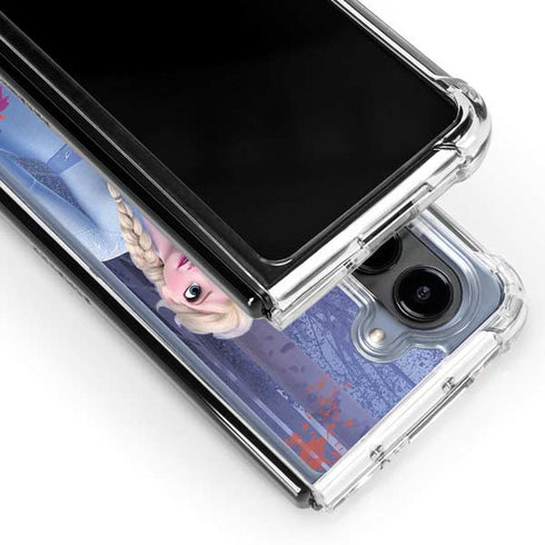 Disney Frozen II Anna and Elsa Galaxy Z Fold5 5G Clear Case