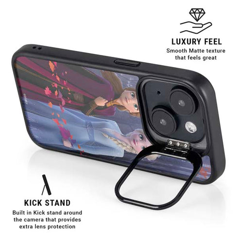 Disney Frozen II Anna and Elsa iPhone 14 Plus Kickstand Case