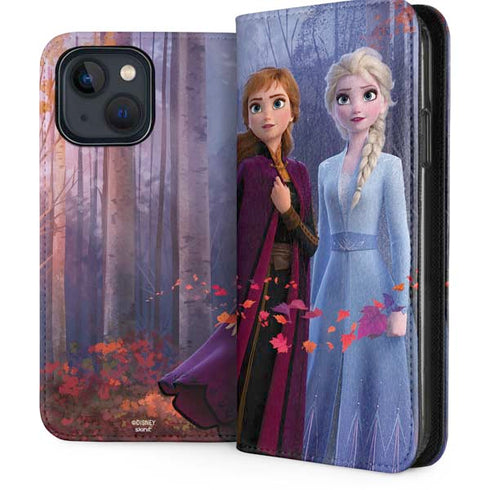 Disney Frozen II Anna and Elsa iPhone 15 Plus Folio Case