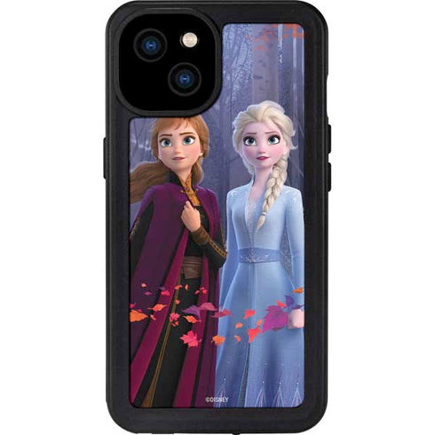 Disney Frozen II Anna and Elsa iPhone 15 Plus Waterproof Case