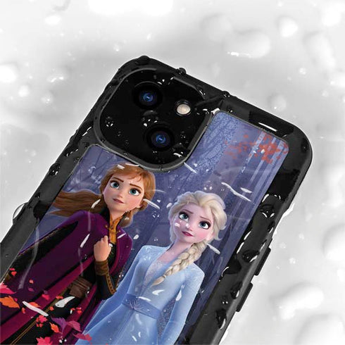 Disney Frozen II Anna and Elsa iPhone 15 Plus Waterproof Case