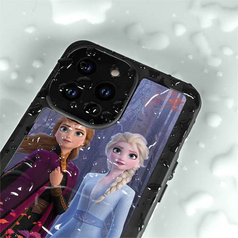 Disney Frozen II Anna and Elsa iPhone 15 Pro Waterproof Case