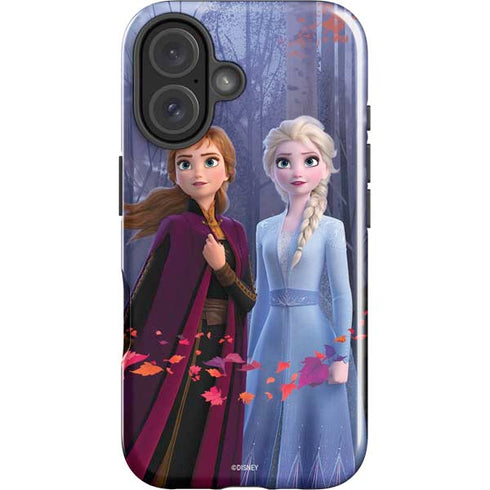 Disney Frozen II Anna and Elsa iPhone 16 Plus Impact Case