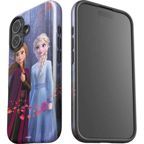 Disney Frozen II Anna and Elsa iPhone 16 Plus Impact Case