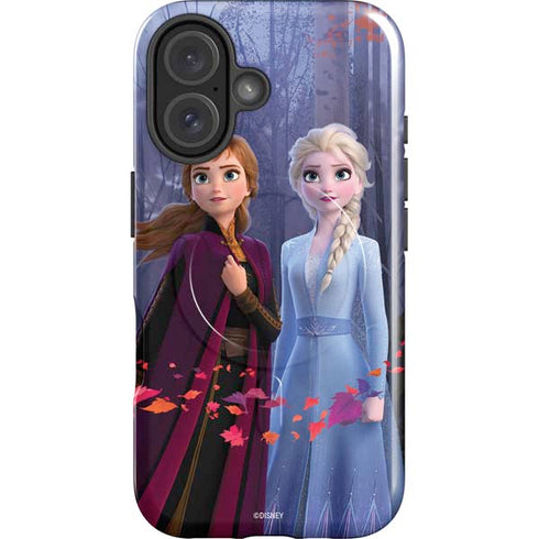 Disney Frozen II Anna and Elsa iPhone 16 Plus Magsafe Impact Case