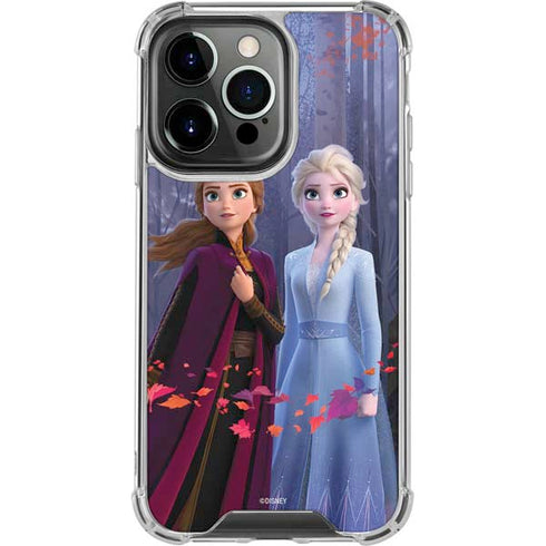 Disney Frozen II Anna and Elsa iPhone 16 Pro Max Clear Case