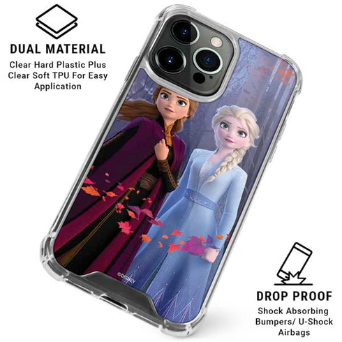 Disney Frozen II Anna and Elsa iPhone 16 Pro Max Clear Case