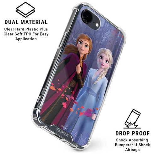 Disney Frozen II Anna and Elsa iPhone 16e Clear Case