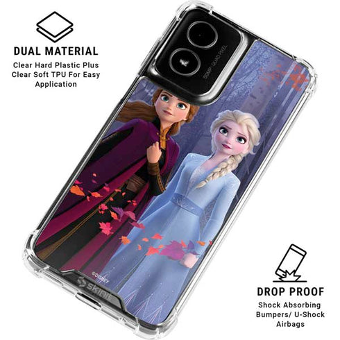Disney Frozen II Anna and Elsa Moto G Power 5G (2024) Clear Case
