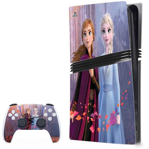 Disney Frozen II Anna and Elsa PS5 Pro Bundle Skin