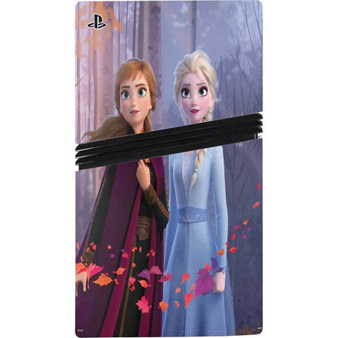 Disney Frozen II Anna and Elsa PS5 Pro Disk Bundle Skin