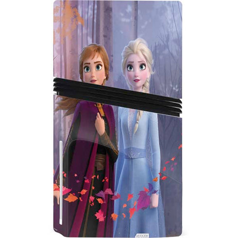Disney Frozen II Anna and Elsa PS5 Pro Disk Console Skin