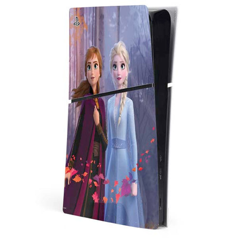 Disney Frozen II Anna and Elsa PS5 Slim Digital Edition Console Skin