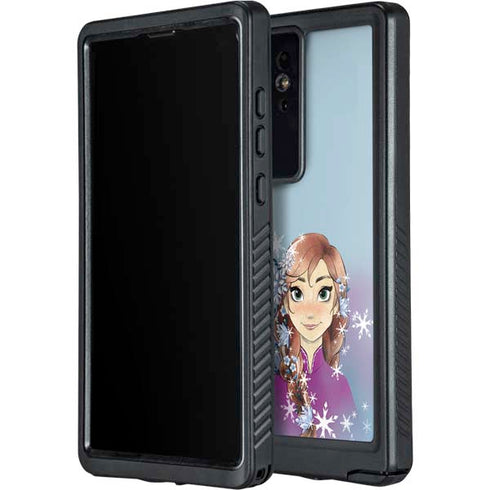 Disney Frozen Anna Portrait Galaxy S24 Ultra Waterproof Case