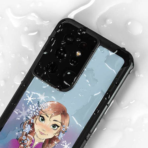 Disney Frozen Anna Portrait Galaxy S24 Ultra Waterproof Case