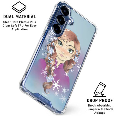 Disney Frozen Anna Portrait Galaxy S25 Clear Case