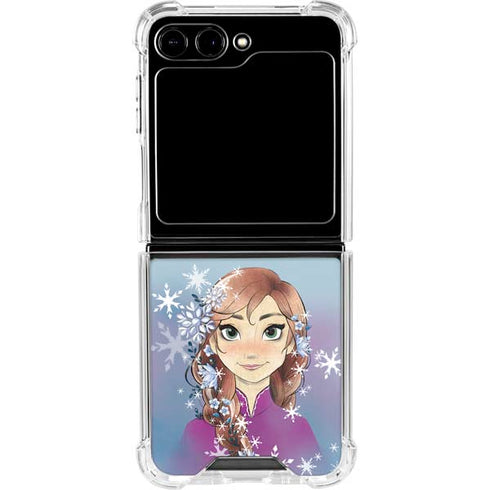 Disney Frozen Anna Portrait Galaxy Z Flip6 Clear Case