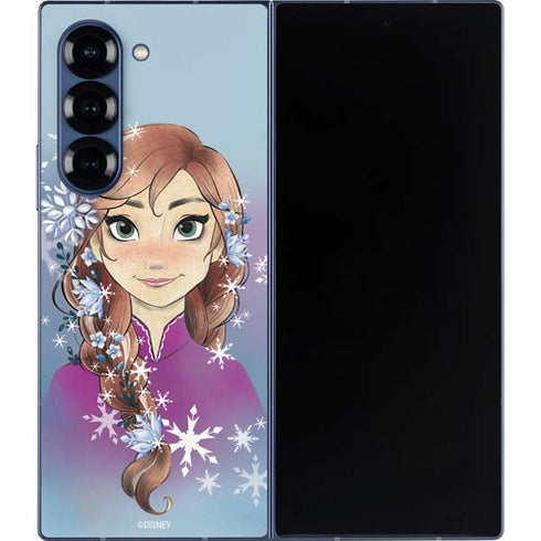 Disney Frozen Anna Portrait Galaxy Z Fold6 Skin
