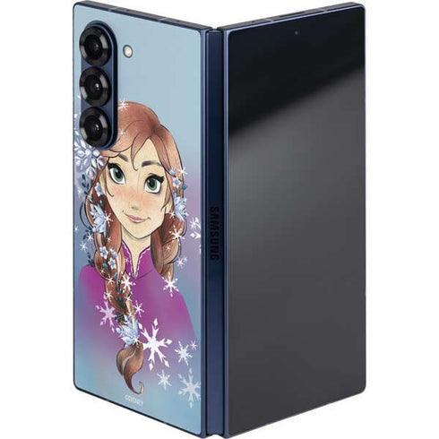 Disney Frozen Anna Portrait Galaxy Z Fold6 Skin