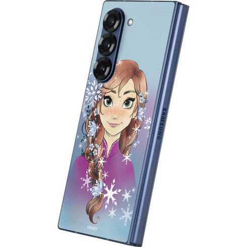 Disney Frozen Anna Portrait Galaxy Z Fold6 Skin