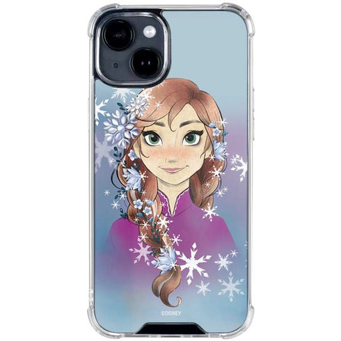 Disney Frozen Anna Portrait iPhone 15 Clear Case