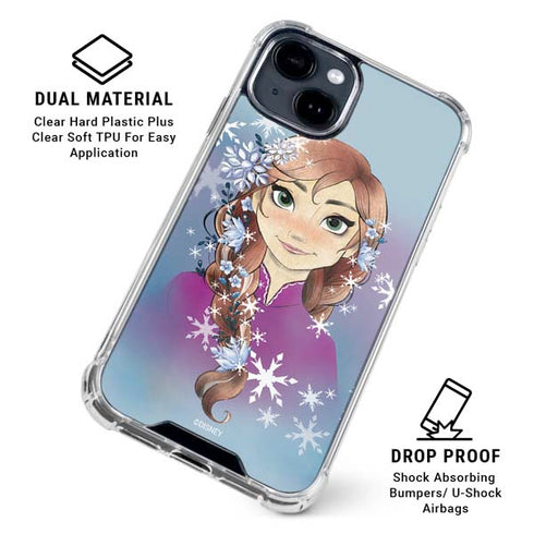 Disney Frozen Anna Portrait iPhone 15 Clear Case