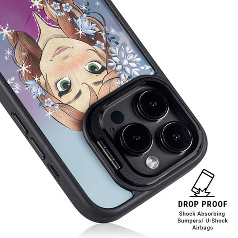 Disney Frozen Anna Portrait iPhone 15 Pro Kickstand Case