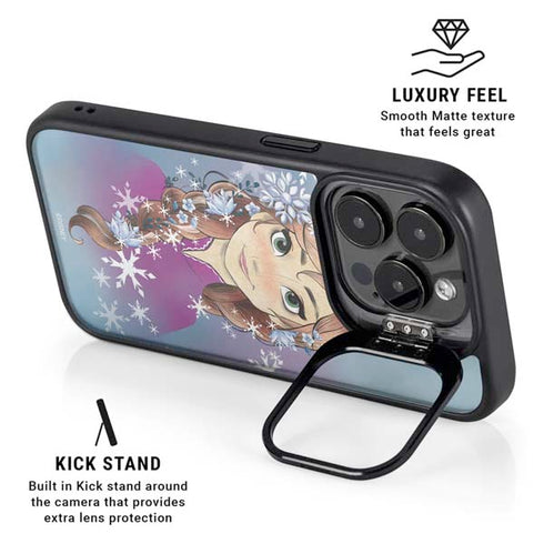Disney Frozen Anna Portrait iPhone 15 Pro Max Kickstand Case